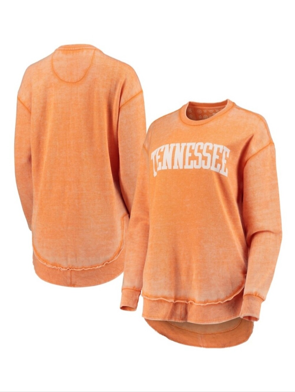 Pressbox Womens Vintage Wash Tennessee Orange Volunteers Pullover Sweatshirt 2XL